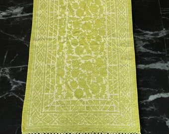 Alfombra de pasillo de escalera/alfombra de algodón con estampado de bloques para pasillo, cocina y sala de estar, ecológica
