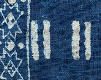 Cotton Throw, Indigo Block Printed Throw Blanket, Organic King Bedspread, Blue Queen Size Bed Cover, Large Sofa Throws, Boho Home Decor