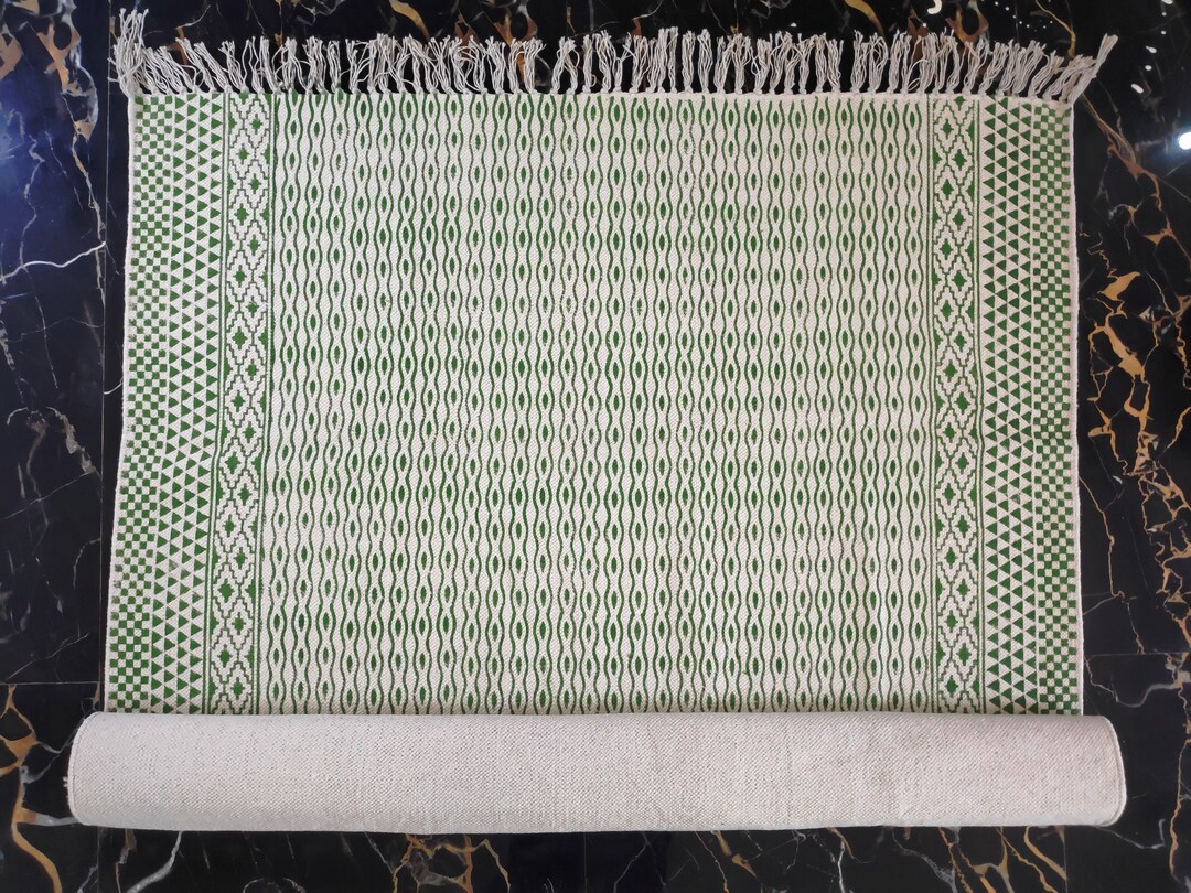 Block Print Rug, Organic Olive Green Rug, Interior Rug, Exotic Rugs ...
