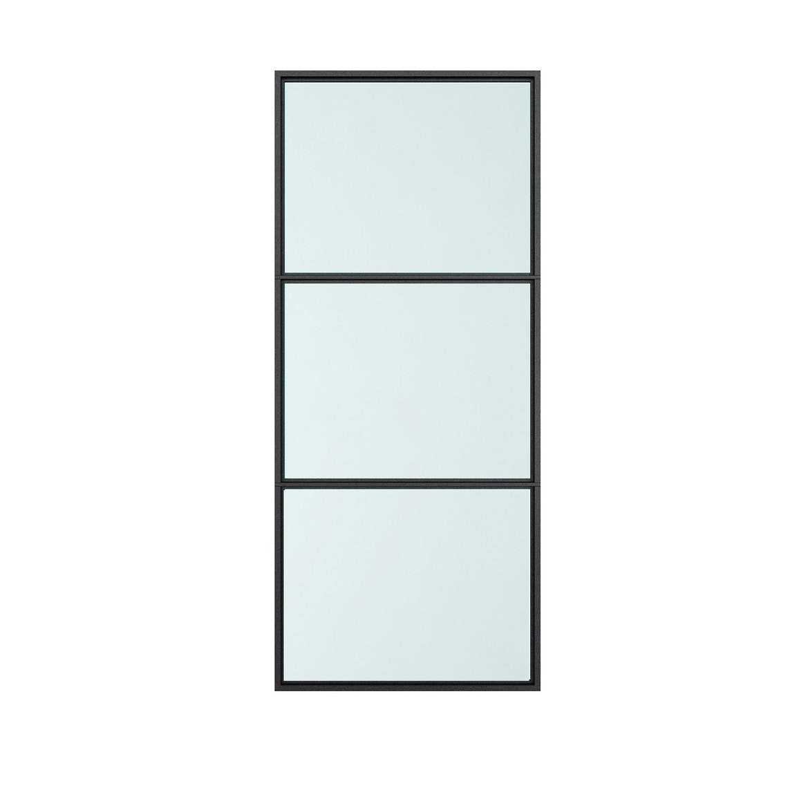 3lite Tampered Glass Barn Door Steel Frame Sliding Hardware Etsy