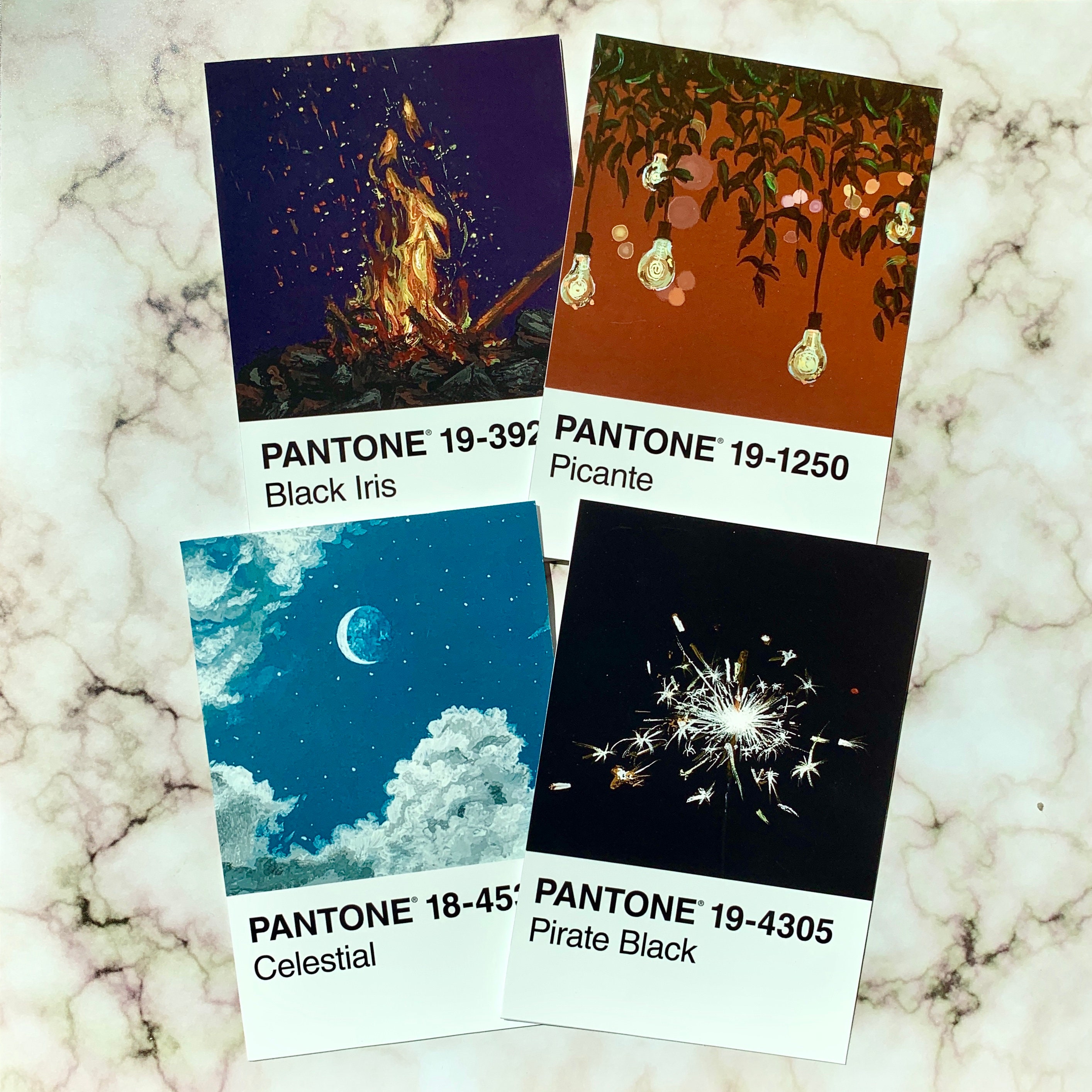 Pantone Prints Spark Art Prints Etsy