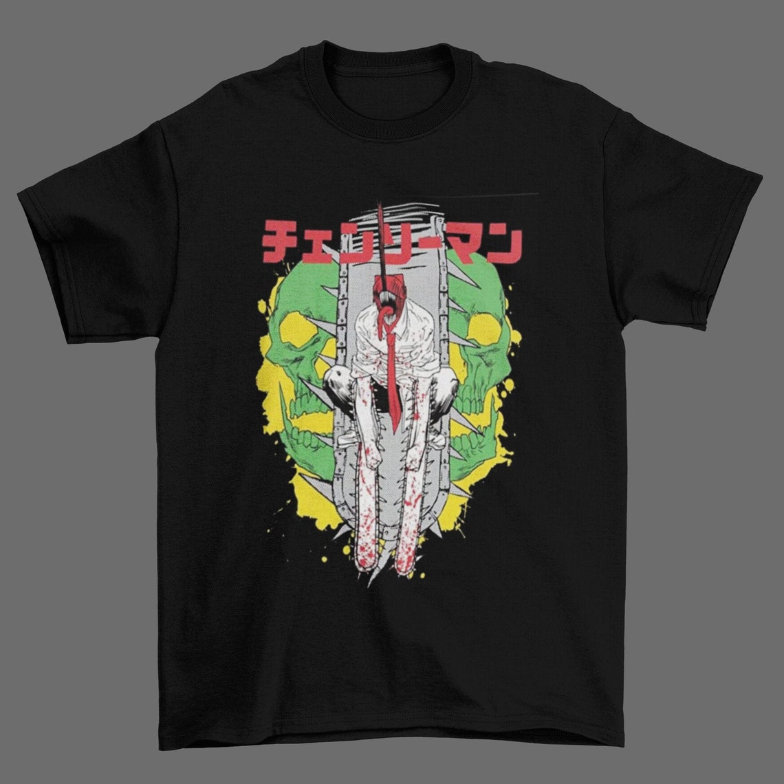 chainsaw man manga shirt