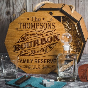 Whiskey Decanter Set, Engraved decanter, Christmas Gift, Whiskey Glasses, Decanter Set, Personalized Whiskey, Whiskey Gift, Whiskey Glass