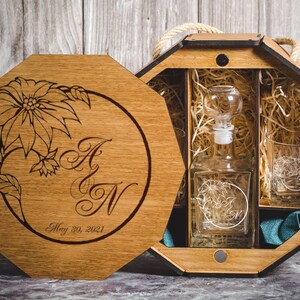 Whisky-Dekanter-Set mit Gläsern, personalisierter Dekanter, Whiskyglas, Trauzeugen Geschenk, Ehemanngeschenk, Geburtstagsgeschenk, Einweihungsparty