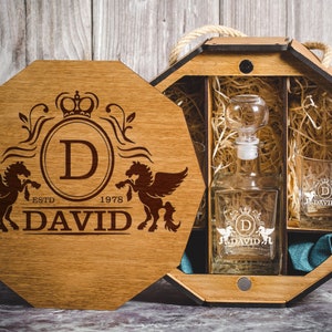 Whiskey Decanter Set, Whiskey Glasses, Christmas Gift, Personalized Whiskey, Whiskey Glass Set, Whiskey Set, Custom Whiskey Glass, Glass Set