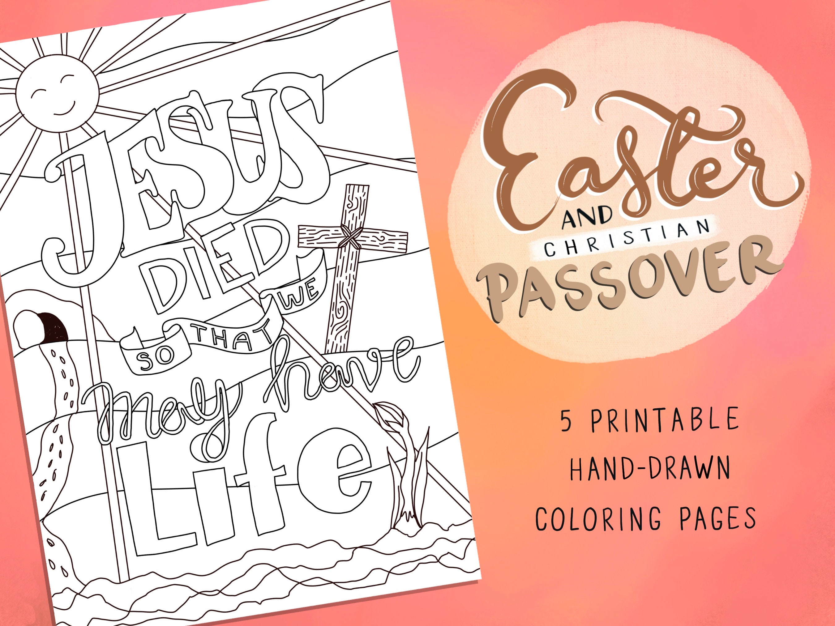 Passover Printable Coloring Pages Bible 2025
