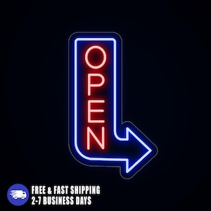 Letrero de neón abierto para exteriores, resistente al agua, LED de neón para empresas, luz brillante grande y exterior, letrero de neón abierto para tienda personalizado, regalos para él