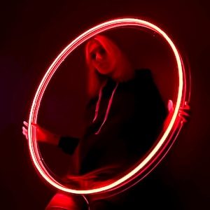 Circle Neon Sign Cyberpunk Led Lights, Neon Light Cyberpunk Ring, Led Ring Wall Art Cyberpunk Decor, Circle Light Neon Sign Led Light