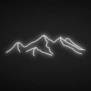 Mountains Wall Art Neon Sign, Mountains Led Sign, Mountain Wall Art Light Up, Mountains Wall Decor Multi Colors, Birthday Gift