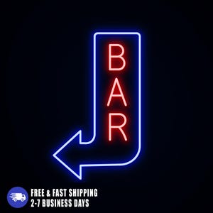 Budweiser Neon Sign, Vintage Beer Light, Bud Light Neon Bar Decor, Retro Budweiser LED Sign for Home Bar