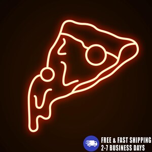 Pizza Neon Sign, Pizza Led Sign, Pizza Neon Light, Pizza Wall Art, Kitchen Neon sign, Led Neon Sign, Neon Light Sign for Wall Decor