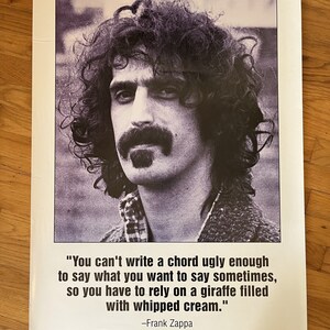Frank Zappa - European Subway Style Poster