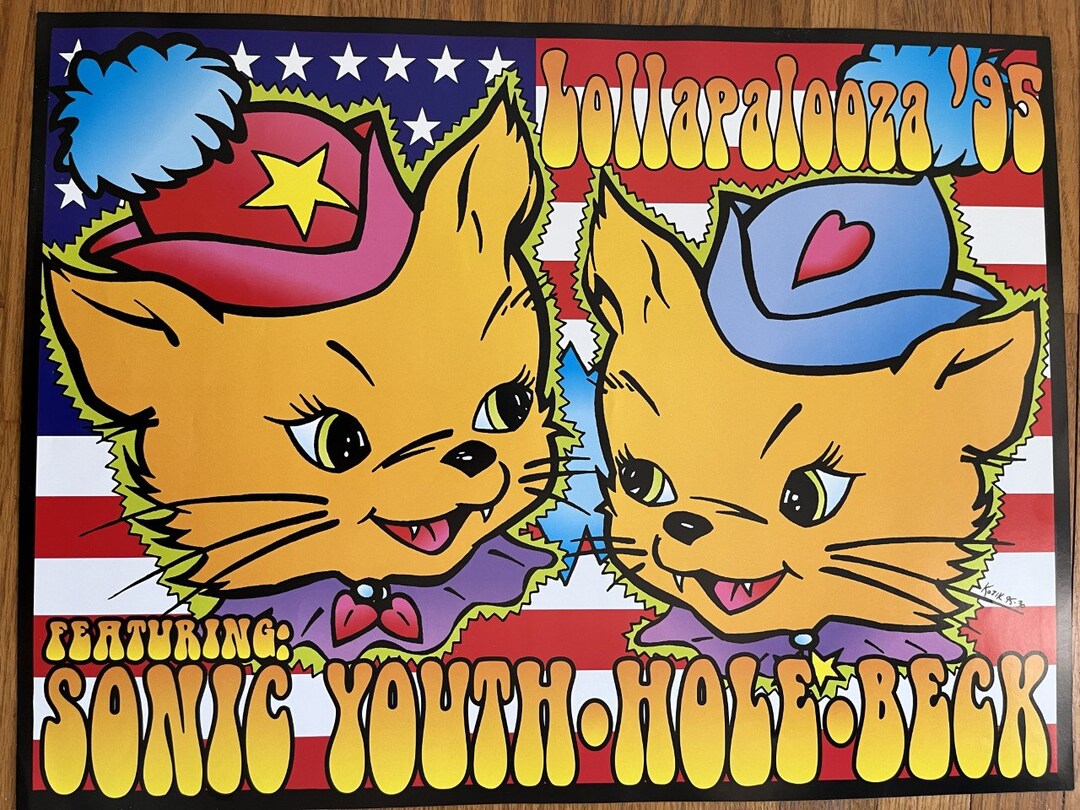 Frank Kozik - Lollapalooza Tour Poster' 95 - Etsy