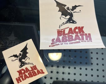 Black Sabbath - Promo Only Sticker and Temporary Tattoo  RARE!