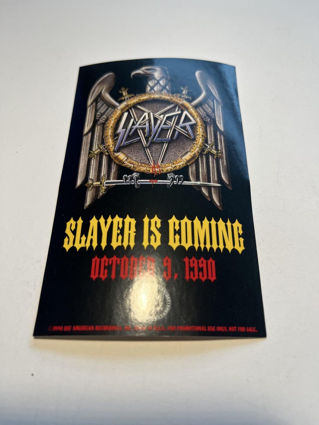 Slayer - Seasons in the Abyss Promo Sticker RARE! - Etsy