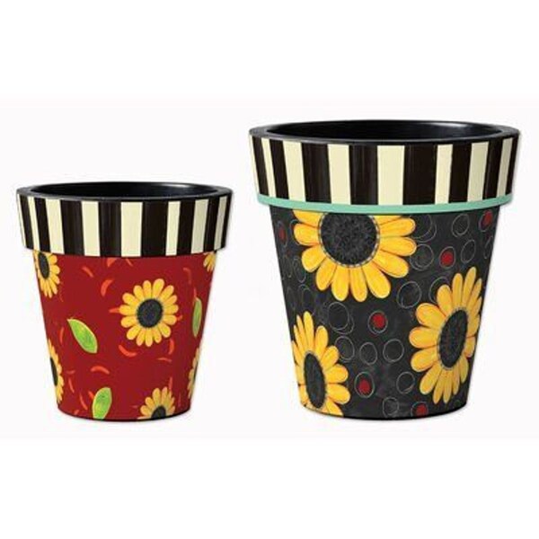 Painted Flower Pots Etsy