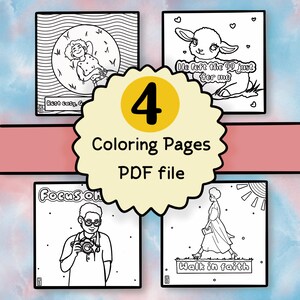 Uplifting Coloring Pages | Printable Christian Coloring Pages |  Positive Christian Quotes for Children by Delia.ify