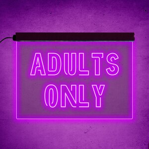 Adults Only Sign,adults Only Neon Sign,adults Only Led Sign,neon Sign