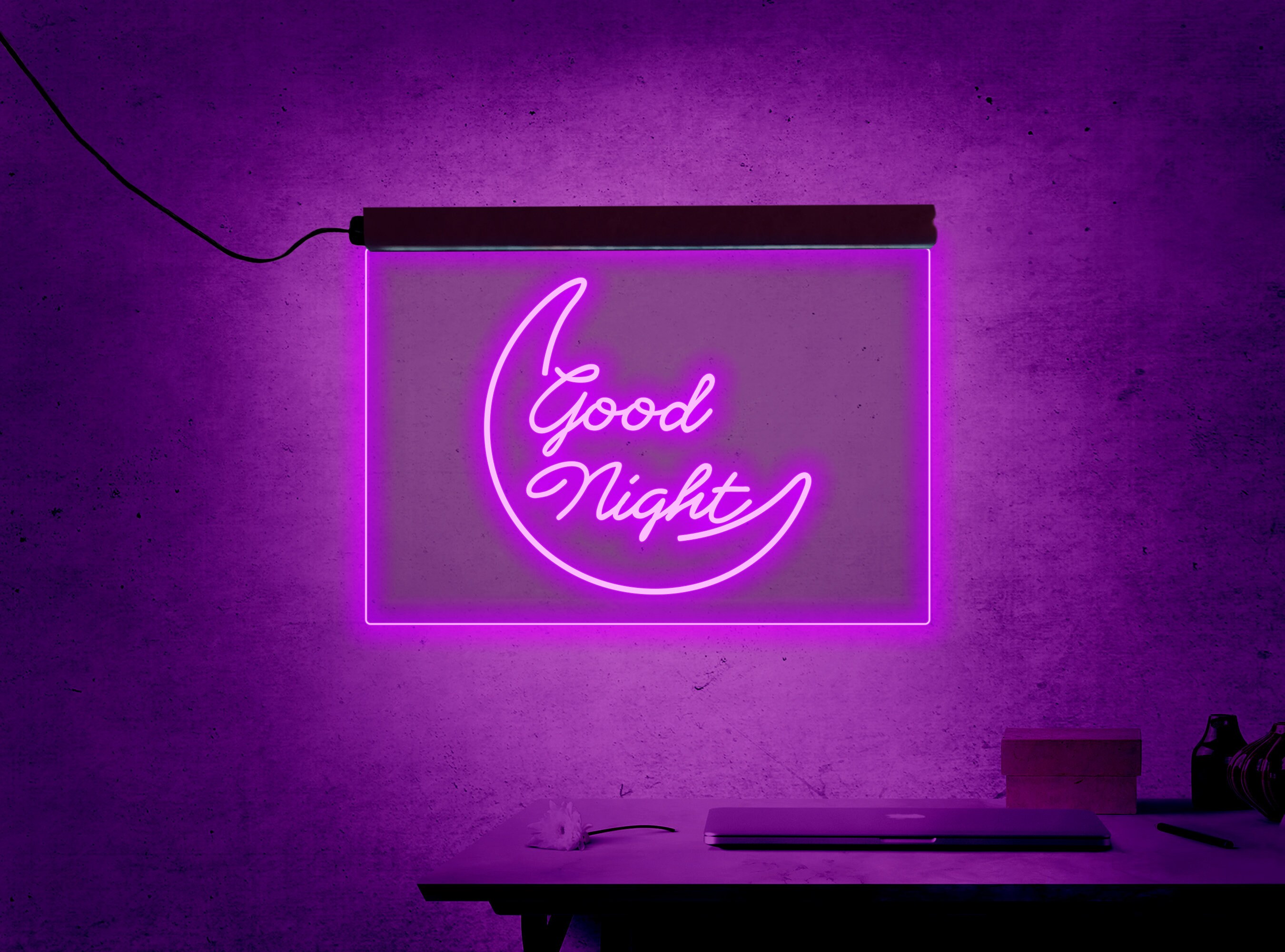 Good night neon signGood night led signGood night wall | Etsy
