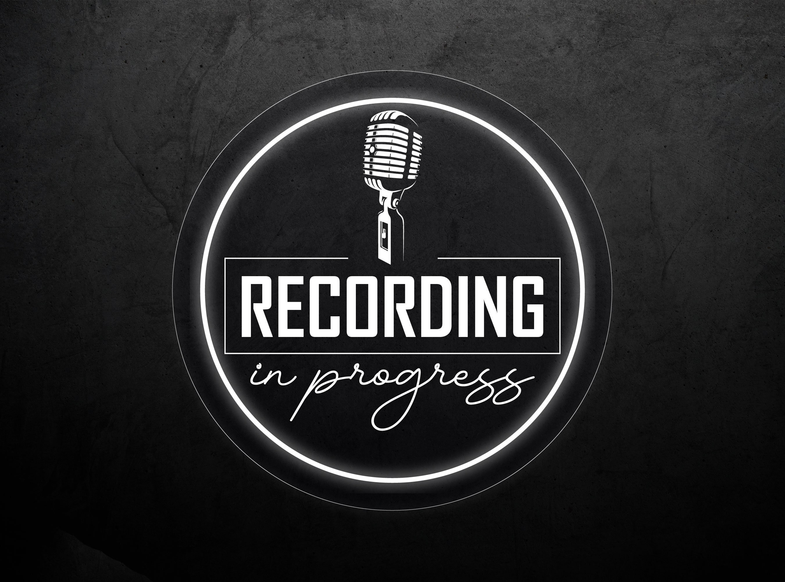 Recording in Progress Sign Recording Studio Light up Sign - Etsy Australia