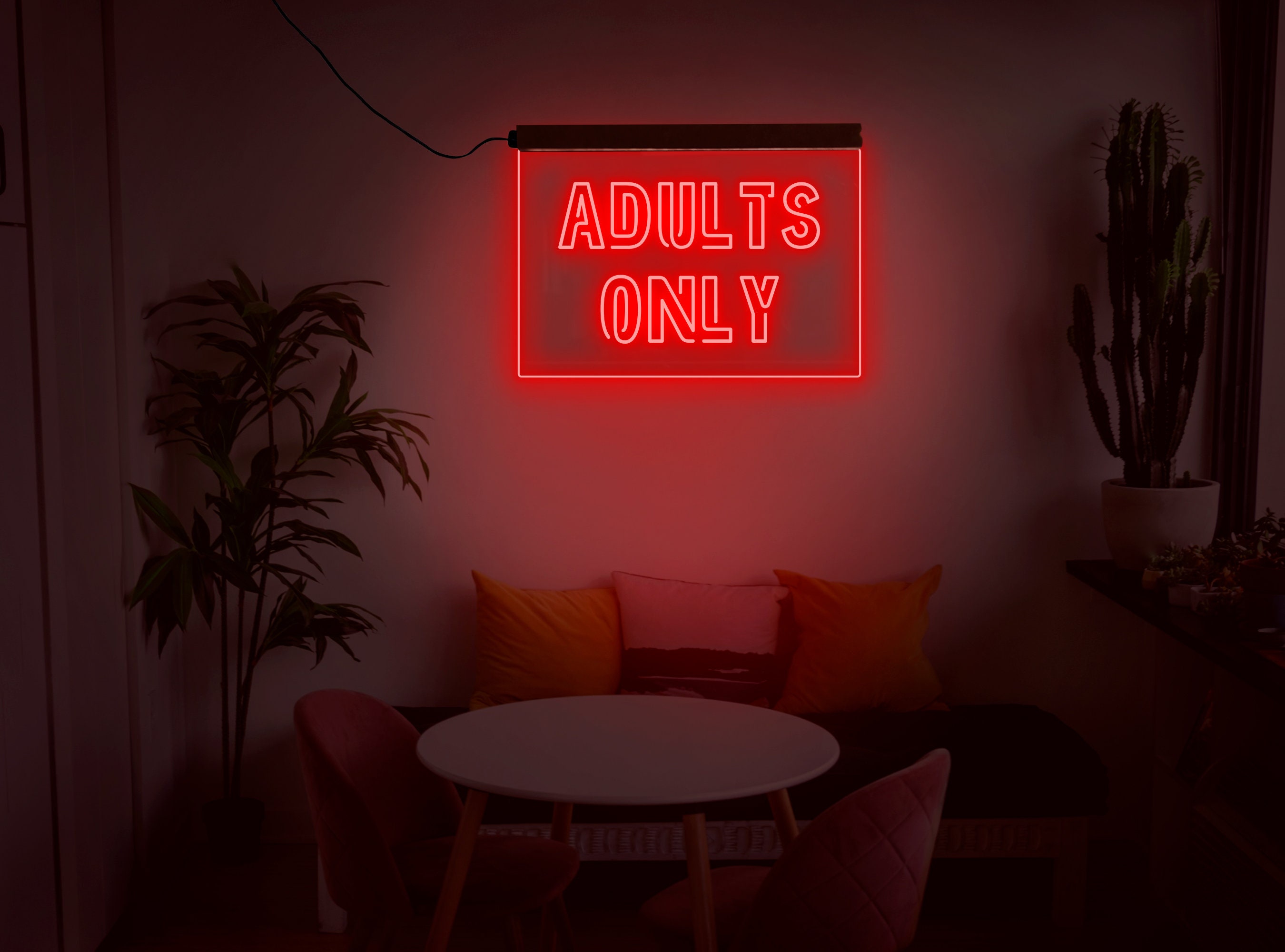 Adults Only Sign,adults Only Neon Sign,adults Only Led Sign,neon Sign