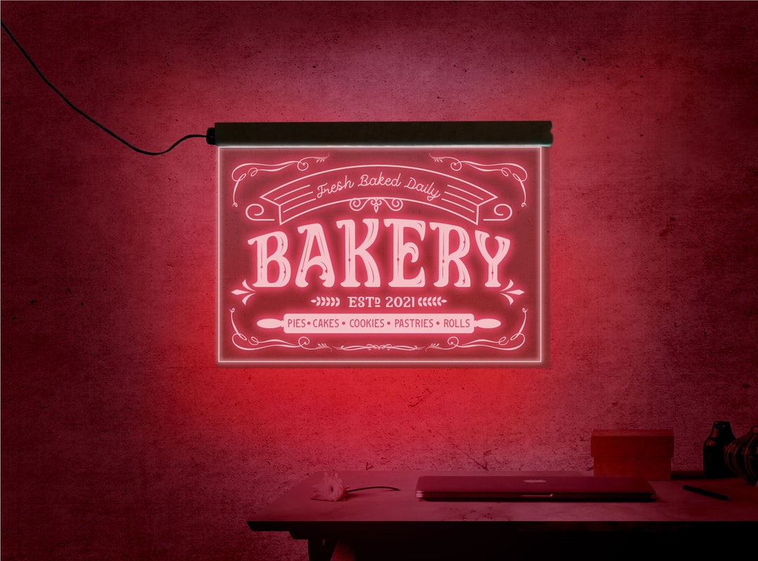 Bakery Neon Sign Bakery Led Sign Bakery Light Sign Bakery - Etsy