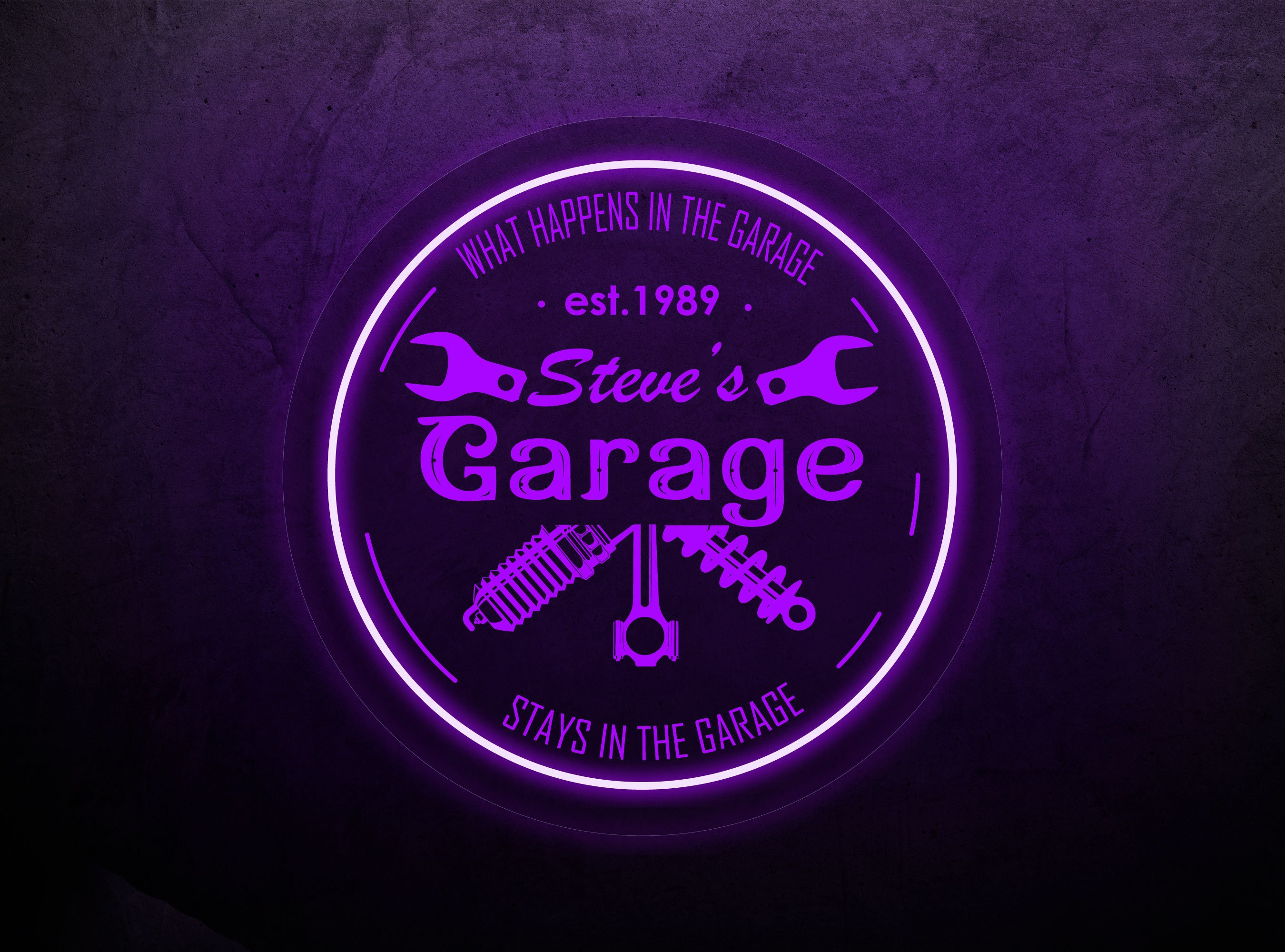 Custom Garage Neon Sign,garage Led Sign,personalized Garage Neon Light,garage Led Sign Wall