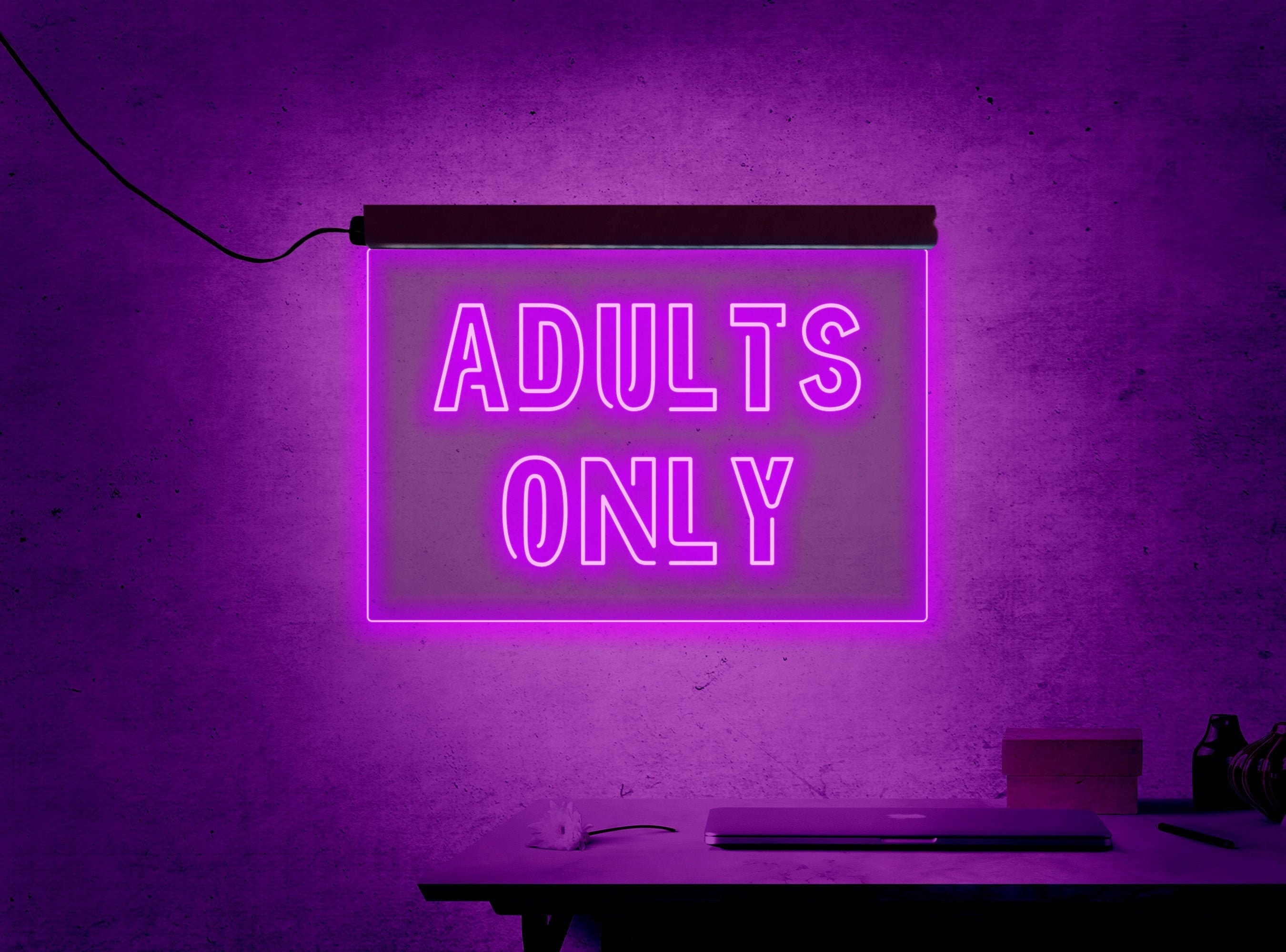 Adults Only Sign,adults Only Neon Sign,adults Only Led Sign,neon Sign