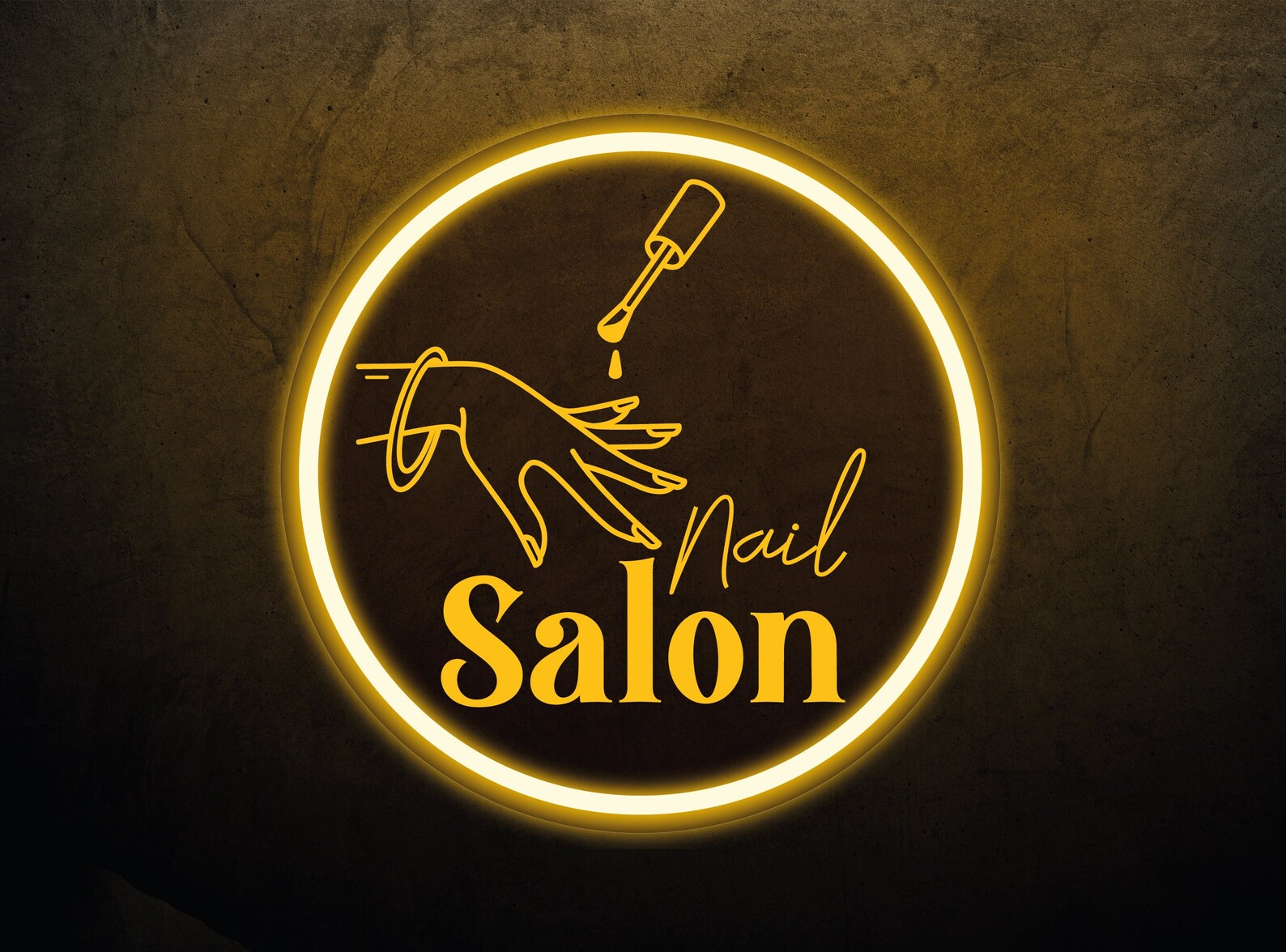 Nail Salon Neon Sign Nails Neon Sign Nails Neon Sign Nail Etsy