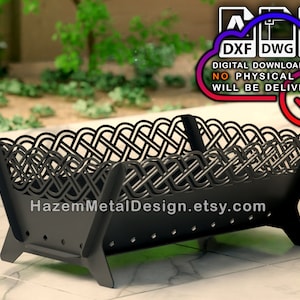 Collapsible Fire Pit DXF File: CNC Ready to Cut (Digital Download)