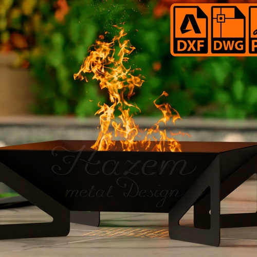 Diamond Fire Pit Dxf Digital Product for Metal Fabricators - Etsy