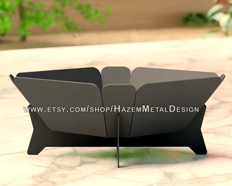 Fire Pit Dxf Laser Cut Octagon Fire Bowl Digital Product for Etsy