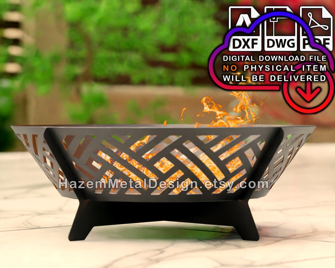 Cone Fire Pit Dxf, Fire Ring Dxf , Digital Product for Metal