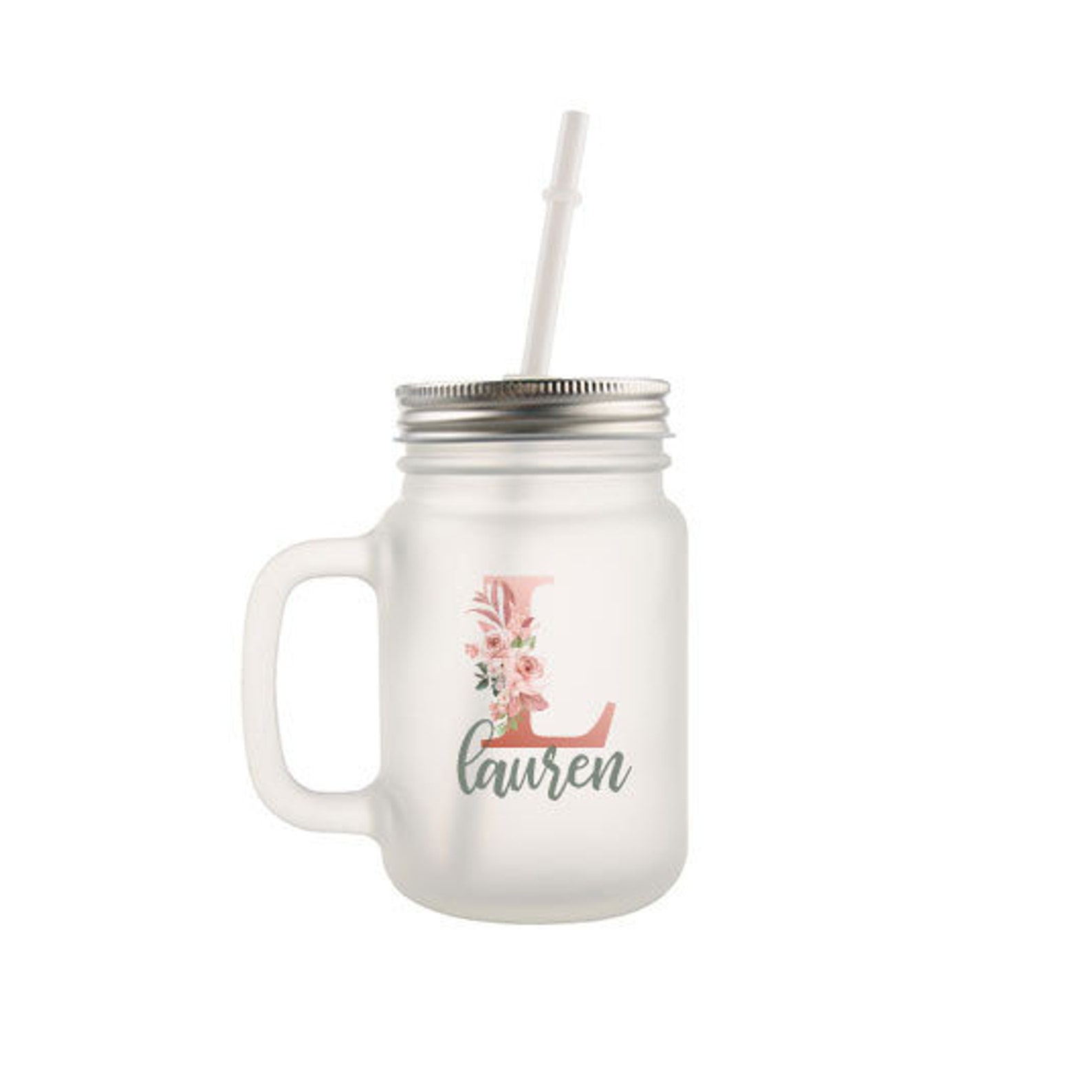 Sublimation Frosted Glass Mason Jar Etsy