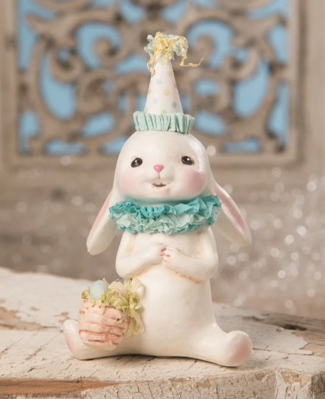 New Bethany Lowe Designs Inc. Easter Egg Hunt Bunny Rabbit Etsy
