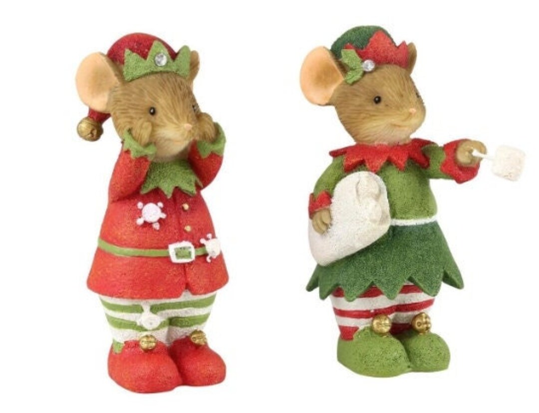 Nib Tails With Heart Elves Marshmallow Fun Set of 2 6010588 - Etsy