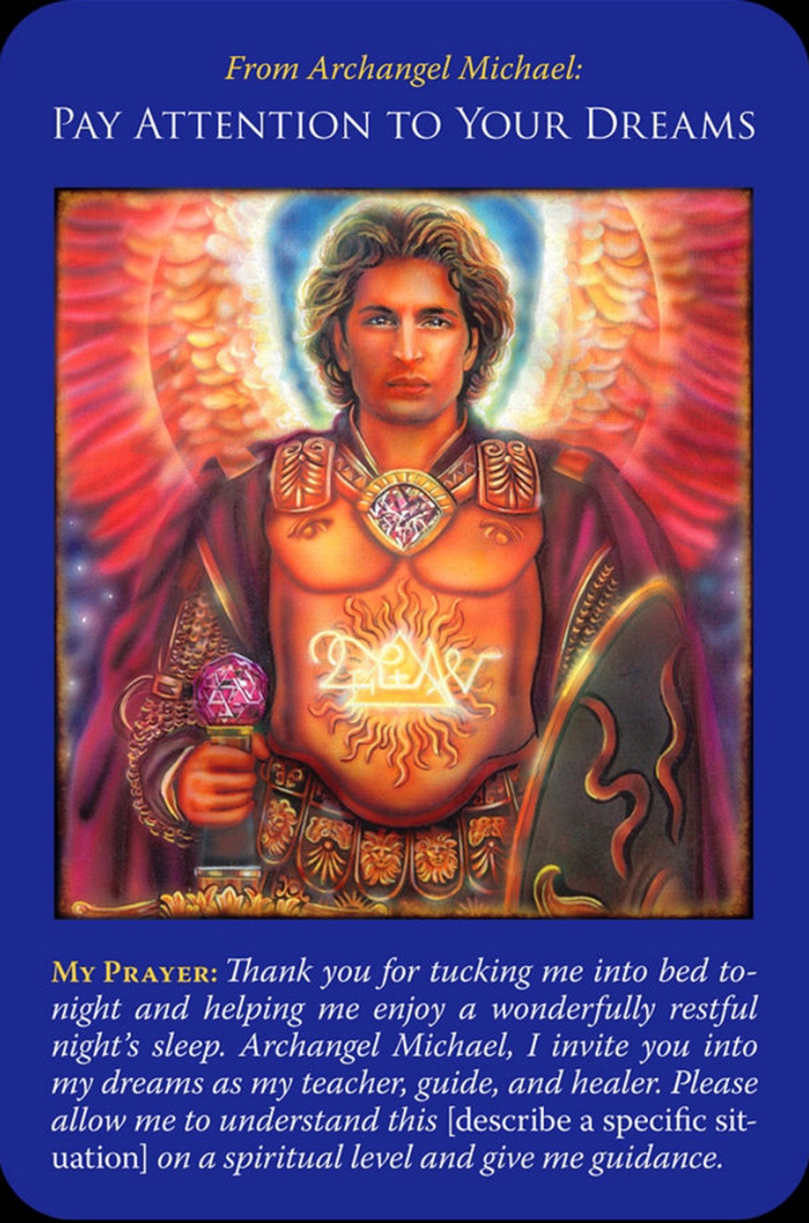 Archangel Michael Oracle Cards Tarot Deck 44 Cards/set Tarot Etsy