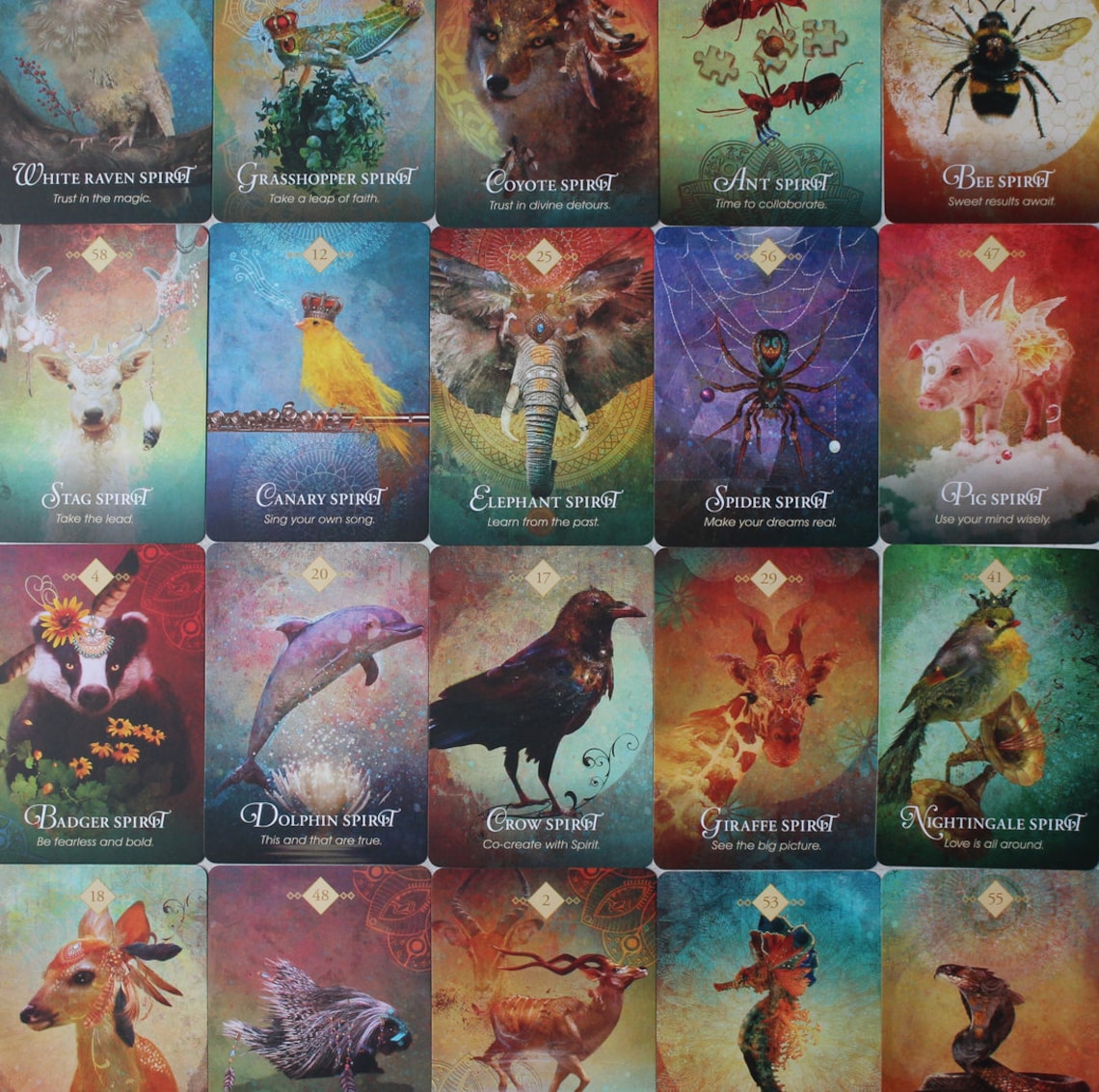 Spirit of the Animals Oracle Tarot Deck Card 52 Cards/set Etsy
