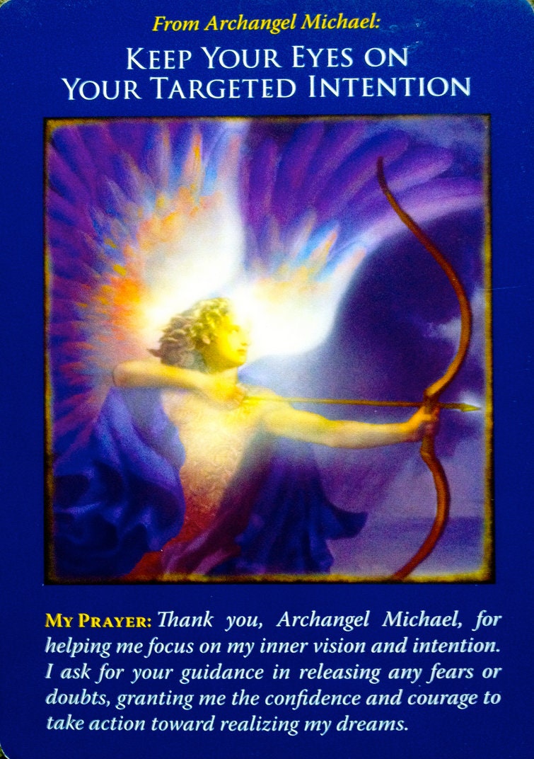 Archangel Michael Oracle Cards Tarot Deck 44 Cards/set Tarot Etsy