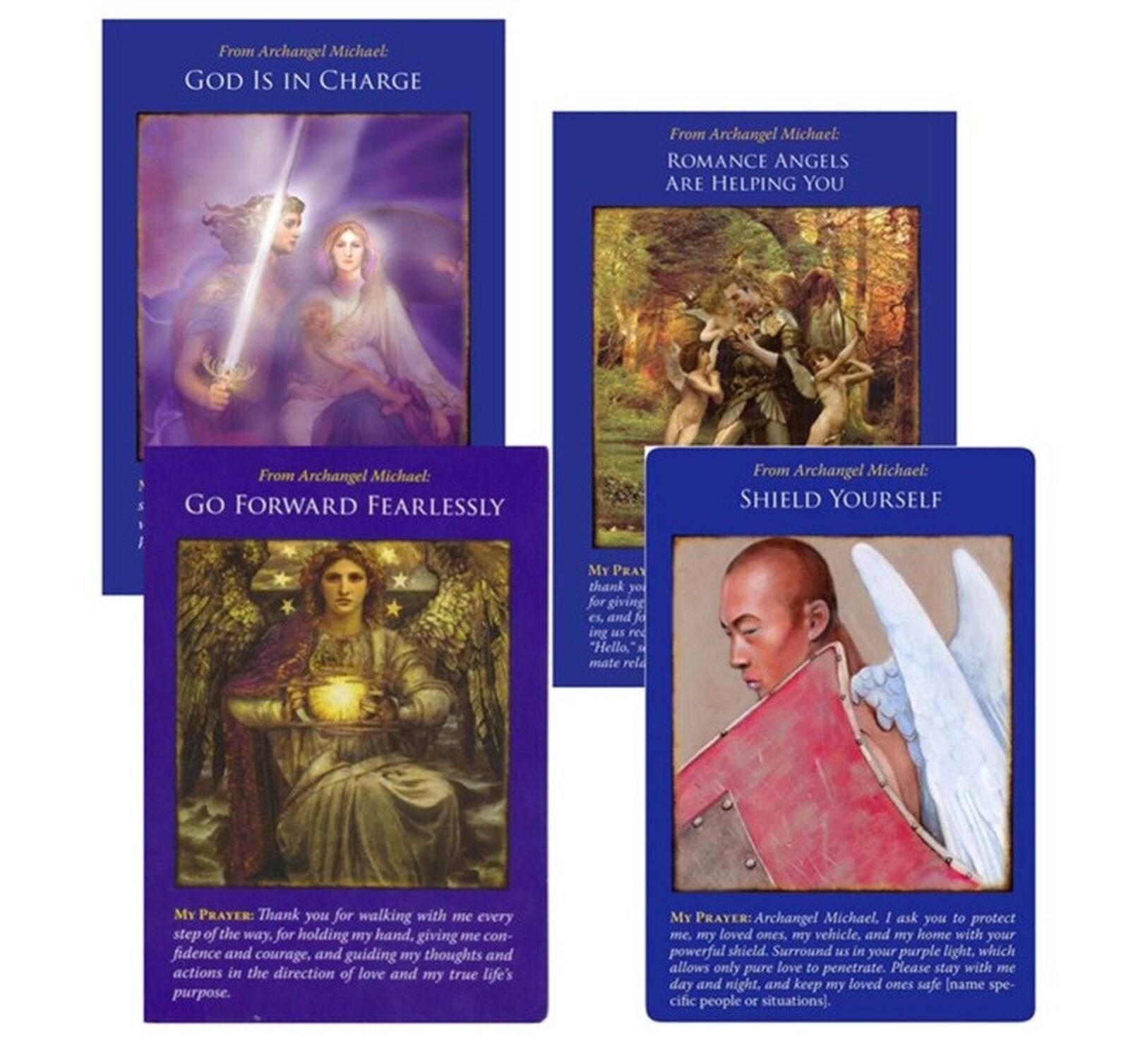 Archangel Michael Oracle Cards Tarot Deck 44 Cards set Tarot Etsy