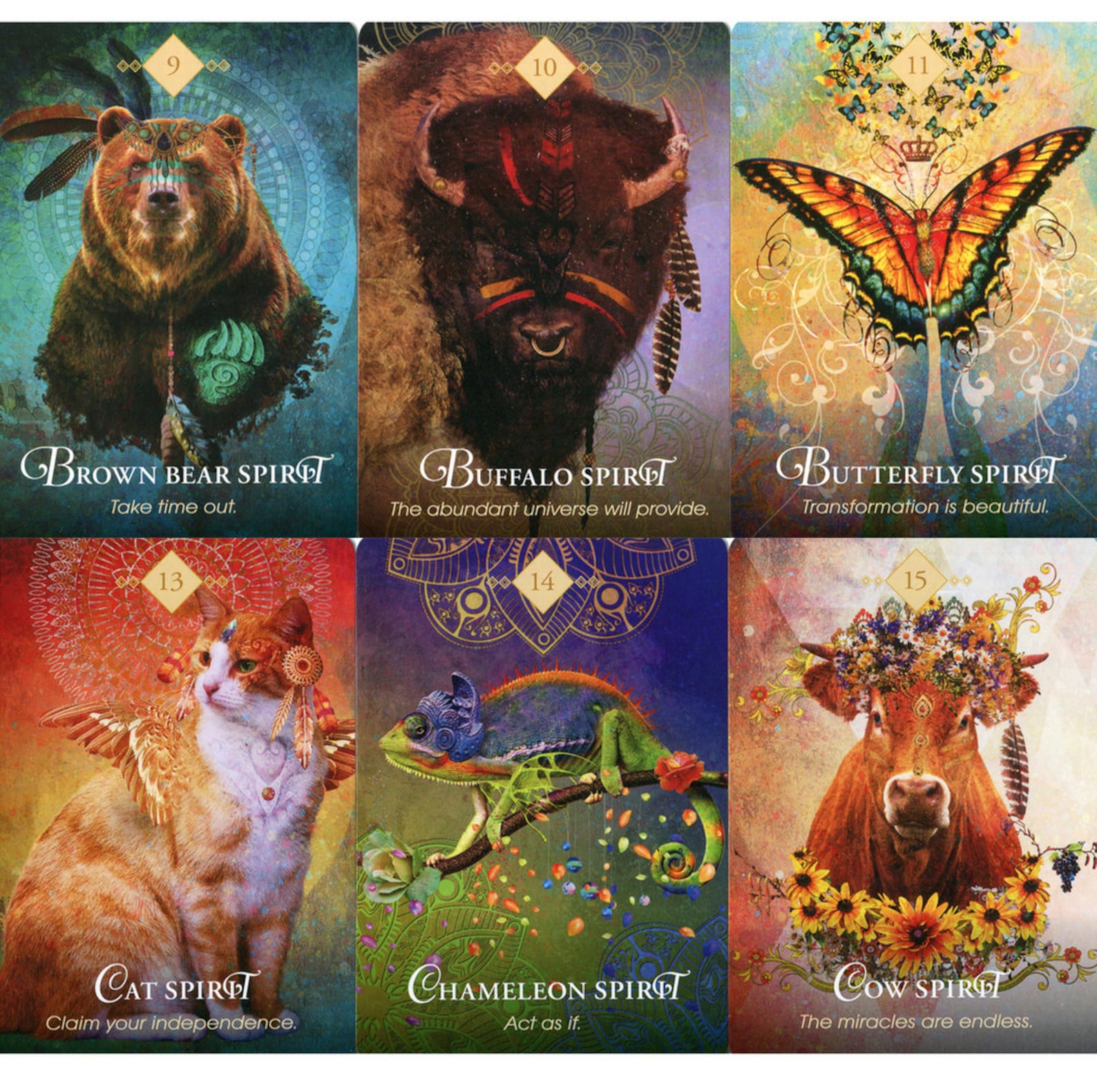 Spirit of the Animals Oracle Tarot Deck Card 52 Cards/set Etsy
