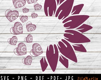 Download Sunflower Heart Etsy