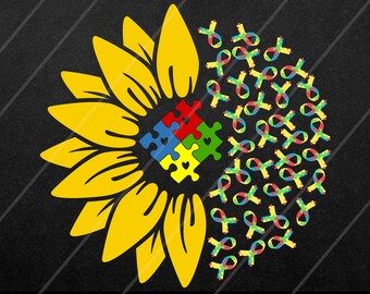 Free Free 247 Sunflower Autism Svg SVG PNG EPS DXF File