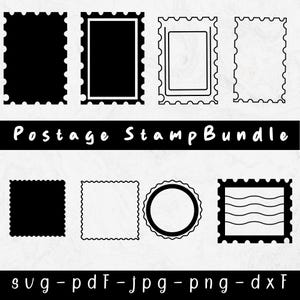 Znaczek pocztowy SVG, Poczta SVG, Clipart ramki, Poczta SVG, Pusta ramka znaczka, Znaczek pocztowy, Clipart pocztowy, Ramka SVG, Pliki SVG dla Cricu