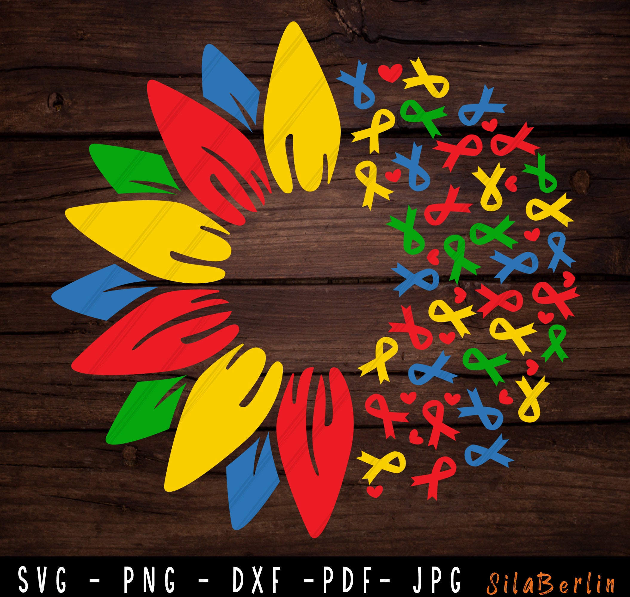 Free Free Sunflower Autism Svg 516 SVG PNG EPS DXF File