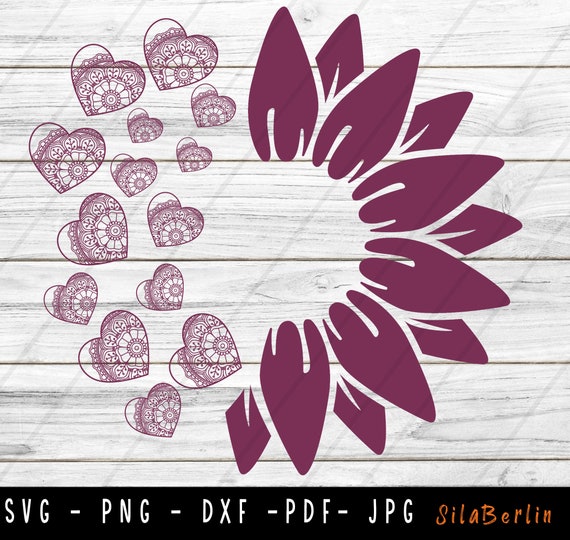 Free Free 96 Sunflower Heart Svg SVG PNG EPS DXF File
