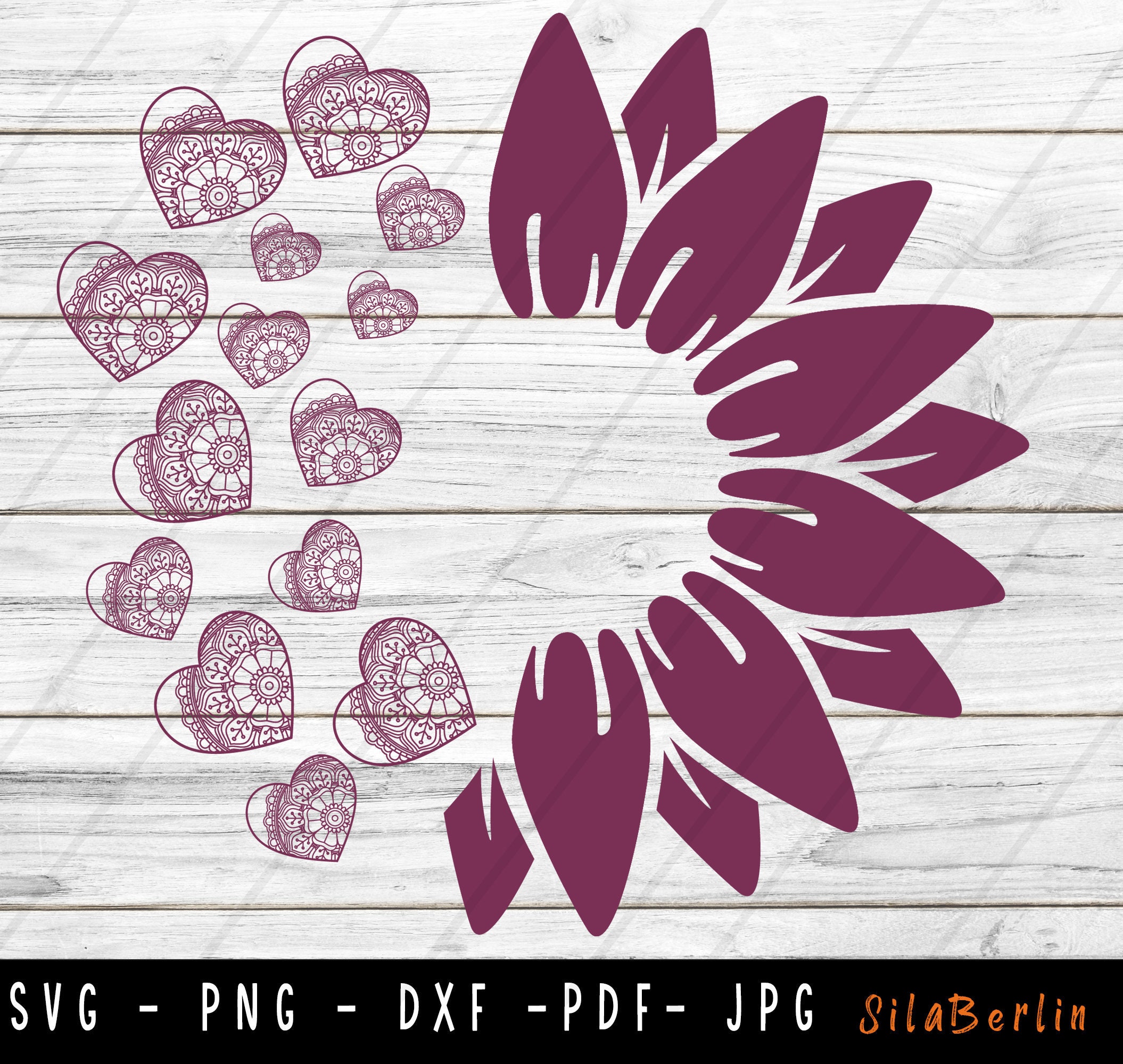 Free Free 146 Sunflower Heart Flag Svg SVG PNG EPS DXF File