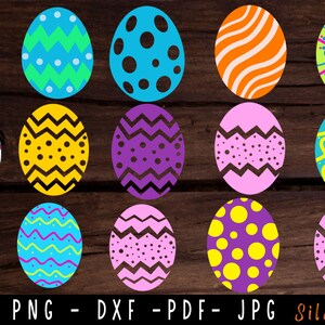 Easter Eggs Svg, Easter PNG, Eggs SVG, Easter Eggs Cut File, Easter Eggs Clipart, Easter Eggs Silhouette,  Cut File for Cricut