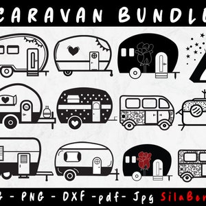 Wohnwagen Bundle SVG, glücklich Camper SVG, Camper SVG, Auto SVG, Camping SVG, Sommer Reisen SVG, LKW svg, Camping Leben svg, svg für Cricut