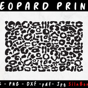 Cheetah Print, Leopard Print, Animal Print, Leopard print svg, Leopard Print Pattern Svg, Cricut, Silhouette, Cut File, svg, dxf
